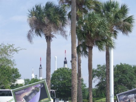 De ingang van Kennedy Space Centre